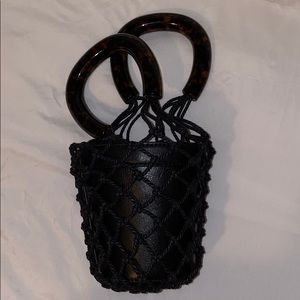 STAUD Moreau mini leather bucket bag